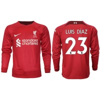 Liverpool Luis Diaz #23 Fußballbekleidung Heimtrikot 2022-23 Langarm
